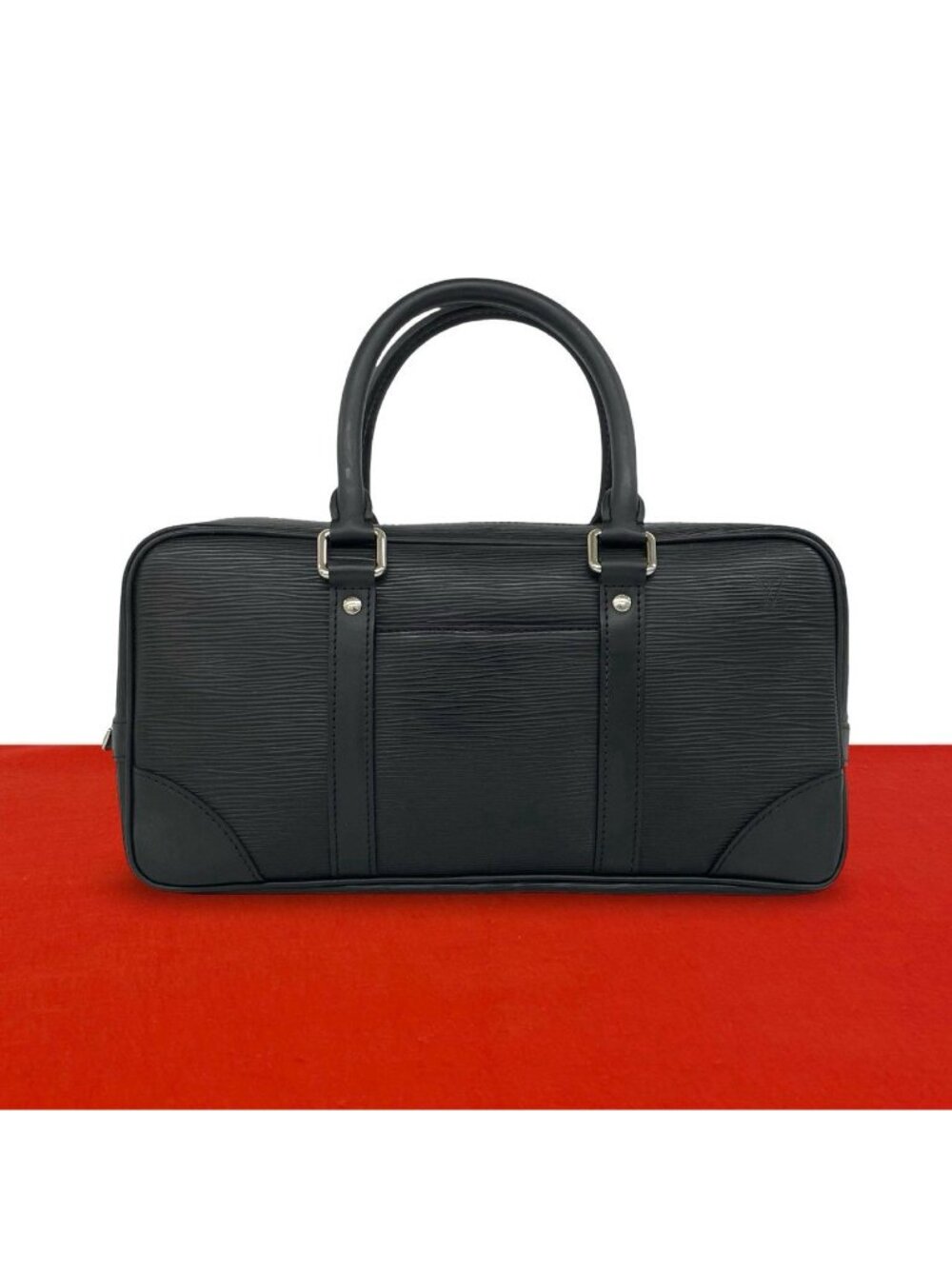Louis Vuitton Vivienne Long Epi Leather Boston Bag Black Noir